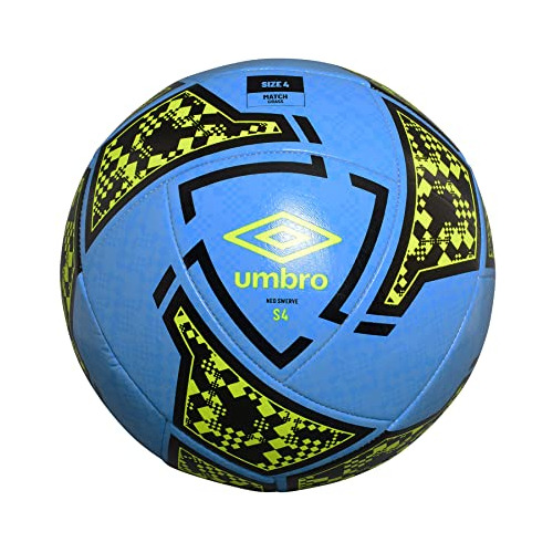 Umbro Neo Swerve Soccer Ball, Blue/yellow/black, Tamaño 4