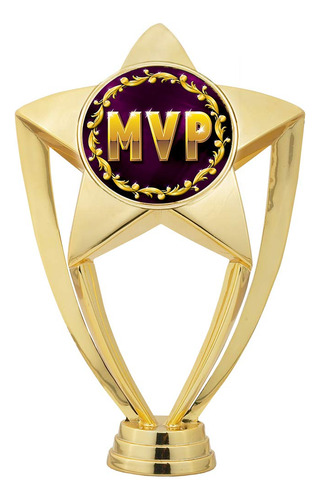 Trofeo Reconocimiento Mvp Gold Star 6.0 In
