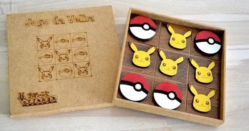 Jogo Da Velha Pokémon Em Mdf