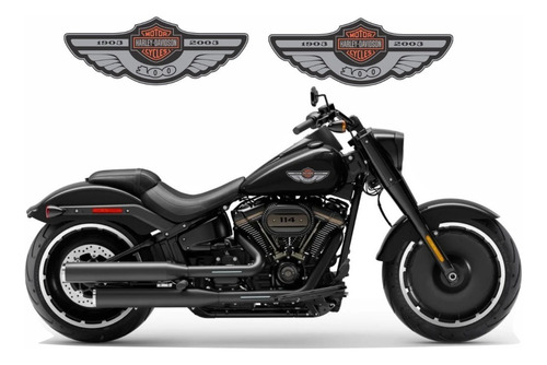 Par Adesivos Compatível Harley Davidson Para Tanque - Adt012