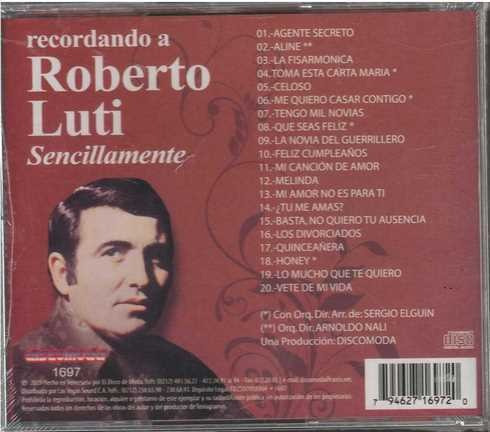 Cd - Roberto Luti / Recordando A - Original Y Sellado