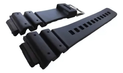 Kit 2 Pulseira Relógio Compatível Modelos Casio Cs7 Cor Preta: G-6900 Gw-6900 6900b
