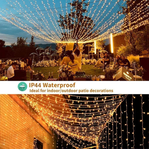 Luces Cortina Serie Decorativas Con 4 Modo Música 3x3m Usb
