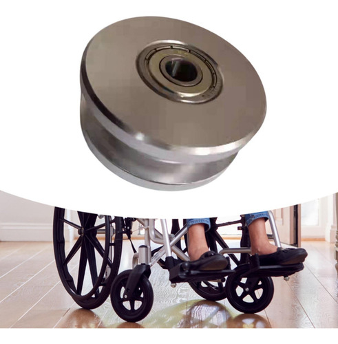 Partio De La Rueda De La Polea De Cojinete De Fitness Plata