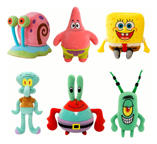 Muñeco De Peluche Plankton Clase Bob Esponja Plankton 25cm