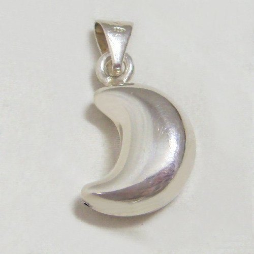 Colgante De Plata Motivo Luna Inflada (p1257) 