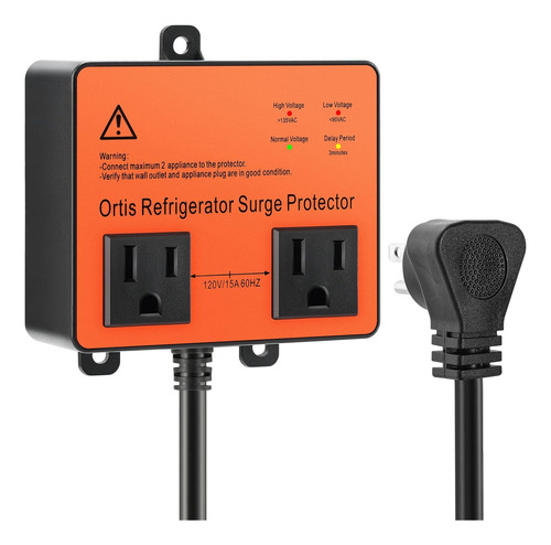 Protector De Sobretensiones Refrigerador, Doble Toma De...
