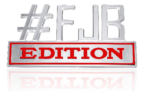 Fjb Edition Emblema De Coche, Letras 3d #fjb Car Edition Emb