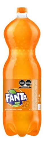 9 Pza Refresco Fanta Sabor Naranja De 2 L