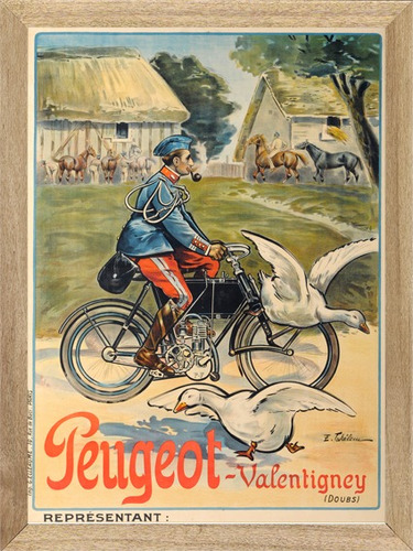  Peugeot  , Cuadro, Poster, Motos , Afiche, Publicidad  M298