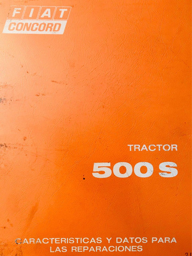 Manual De Taller Tractor Fiat 500s