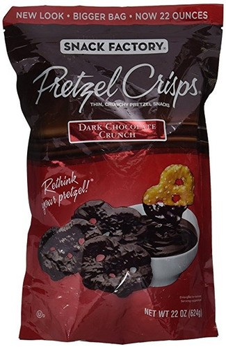 Snack-fábrica Pretzel Patatas Oscuras Del Chocolate Crunch -