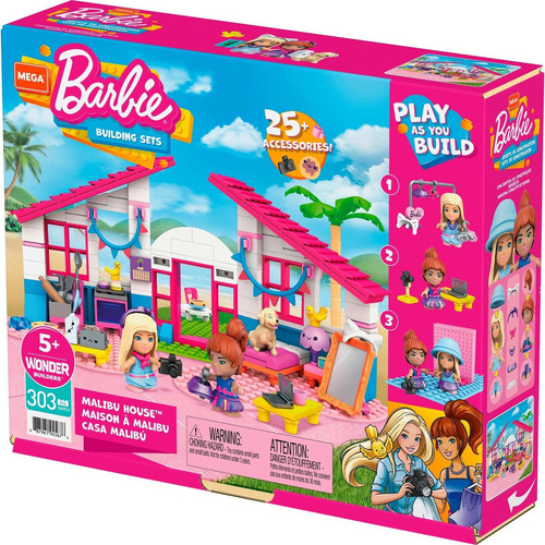 Mega Construx Casa Malibú Barbie Building Sets Mattel