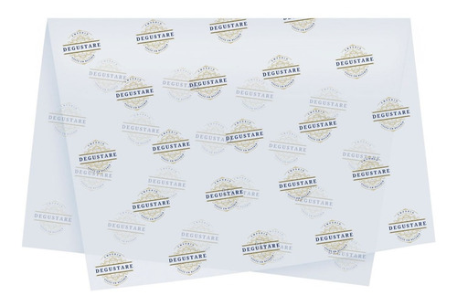 Papel Manteiga Personalizada Com Logo 25x25 - 100 Folhas 