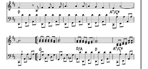 Músicas Em Partituras Para Acordeon. Caderno Com 5 Músicas