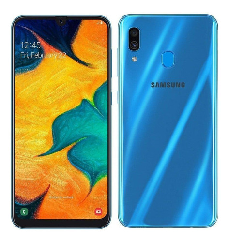 Samsung Galaxy A30 64 Gb Azul - Regular - Usado