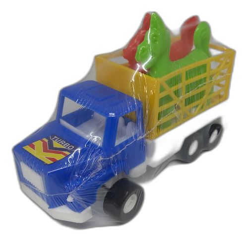 Camion Dos Caballo Roroplast 18cm Plastico Vintage