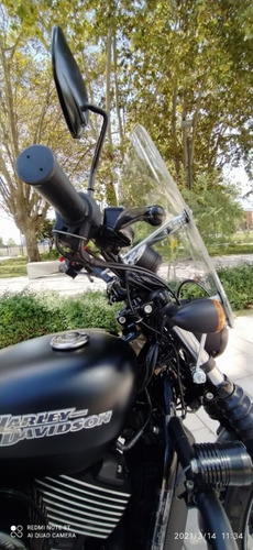 Parabrisas Moto Harley Davidson Sportster 39 Cm Con Soporte
