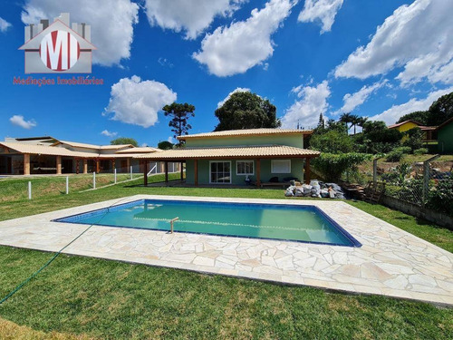 Linda Chácara Em Construção, Com Escritura, 3 Dormitórios, Piscina, À Venda, 1000 M² Por R$ *495.000* - Zona Rural - Pinhalzinho/sp - Ch0821