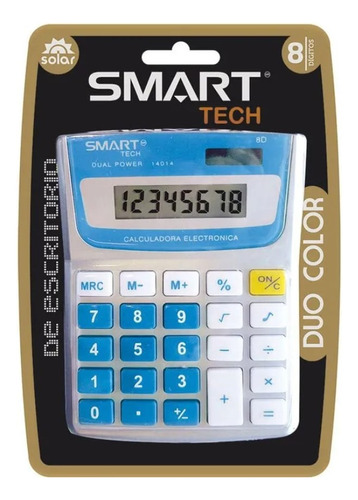 Calculadora Basica Smartech De Escritorio Solar Pilas Varios