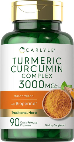 Curcumina De Cúrcuma Con Bioperina 3000 Mg Horbaach