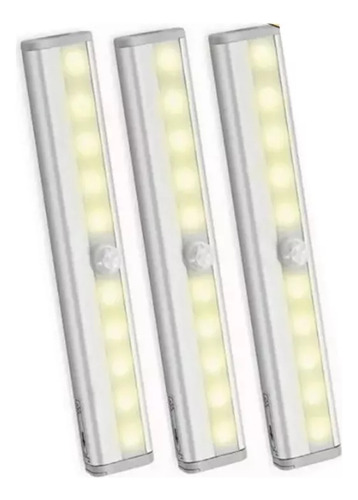 Sensor De Luz Nocturna Led Automático De 3 Piezas