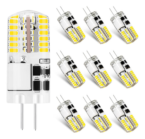 Bombilla Led G4 Con Base De Dos Pines, 2 W Ac/dc 12 V Luz Bl