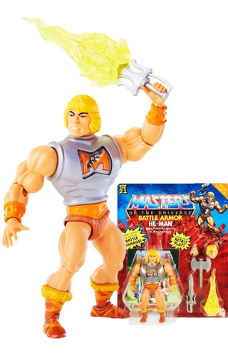 Motu Battle Armor He-man Masters Of The Universe Origins He