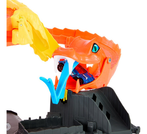 Mattel® Hot Wheels Pista Juguete Ataque De Cobra Vs Pizzería