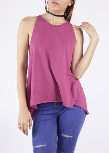 Blusa Synergy Top Halter Cuello Redondo Rosada 112j