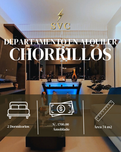 Alquilo Barato Y Moderno Departamento Amoblado En Chorrillos