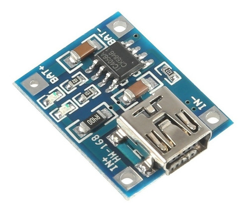 Mini Carregador De Bat De Litio Micro Usb 5v 1a Tp4056