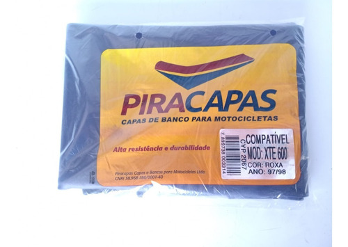 Capa Banco Yamaha Xte 600 1997/1998 Piracapas Cores