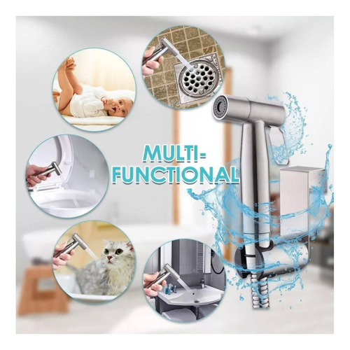 Ducha Bidet Árabe Kit Completo Inodoro Acero Inoxidable