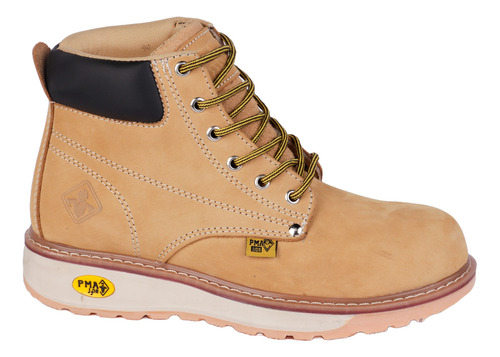 Bota De Trabajo Pma Para Hombre Color Miel 0136 S/weves