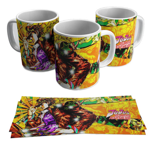 Taza Blanca 11 Oz / Jojo's Bizarre Adventure , M04 (1 Pz)