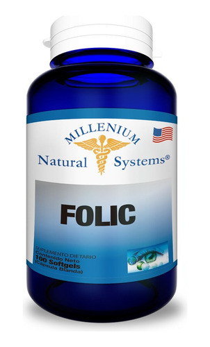 Acido Folico X 100 Capsulas - L a $296