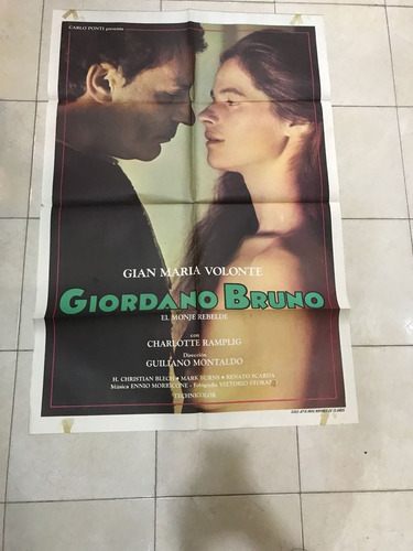 Antiguo Afiche De Cine Original -giordano Bruno-envio 