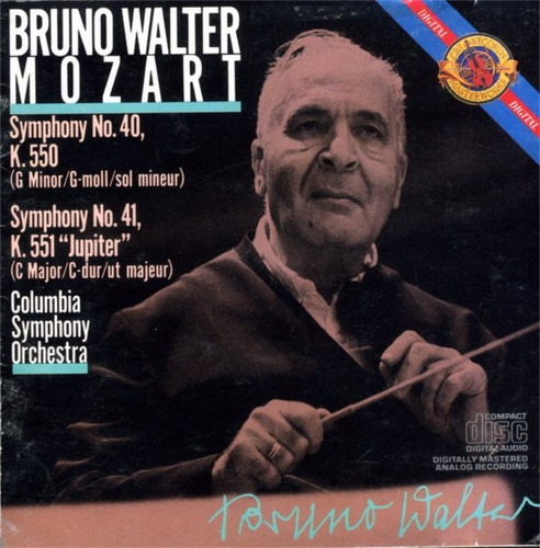 Mozart, Bruno Walter  Symphony Nos. 40 & 41 Cd