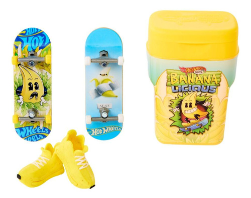 Hot Wheels Skate Pacote Chiclete Sabor Banana - Mattel