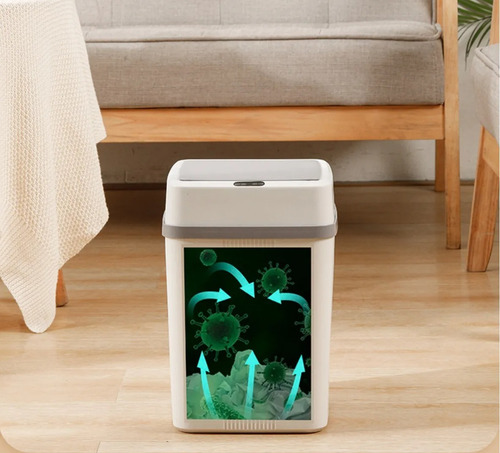 Bote De Basura Inducción Inteligente Con Sensor 12l Dual