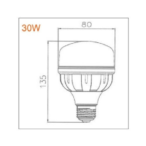 Imagen 5 de 6 de Lampara Foco Led Osram Alta Potencia 30w E27
