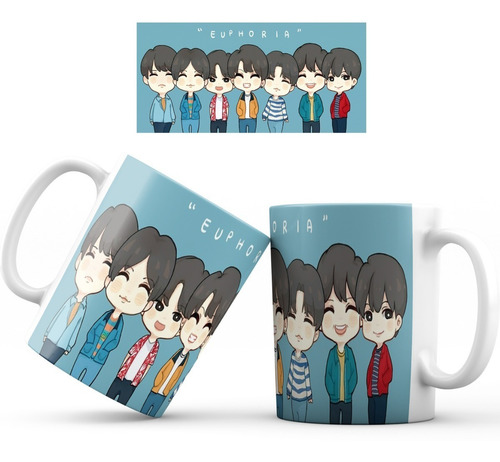 Mug Pocillo Taza Bts K-pop  004