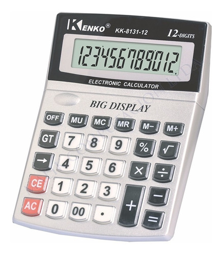 Calculadora Kenko Kk-8131 Con Gran Visor Y Numeros Grandes