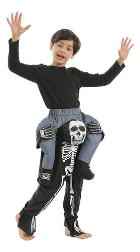 Disfraz De Calavera Con Diseño De Calavera En La Espalda