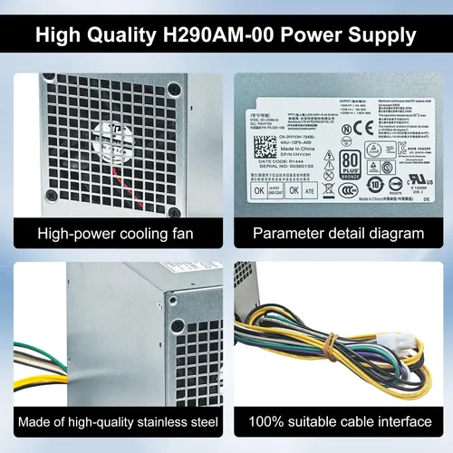 Fuente De Alimentación Lxun 290w Compatible Con Dell Optiple