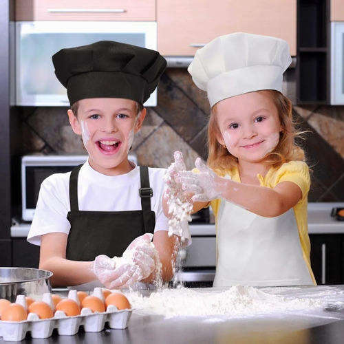 . 3pcs Disfraz Chef Máster Niños Cocinero Gorro For Niño