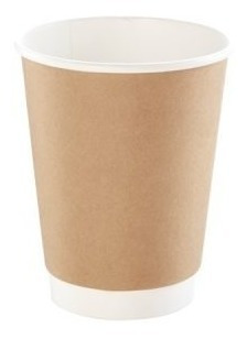 Imagen 3 de 4 de Vasos Polipapel Una Capa Kraft Con Tapa 360cc. 100 Unid.