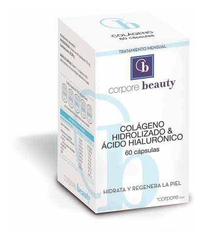 Colágeno Hidrolizado + Ácido Hialurónico X 60 Corpore Beauty