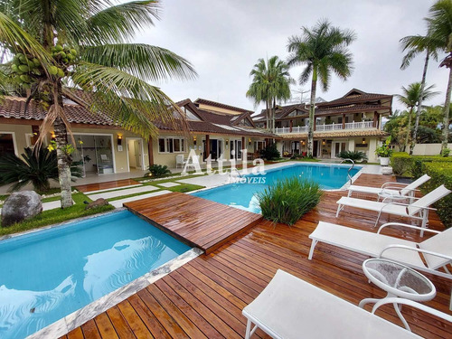 Imagem 1 de 30 de Belíssimo Sobrado Jardim Acapulco, 6 Suítes - V715